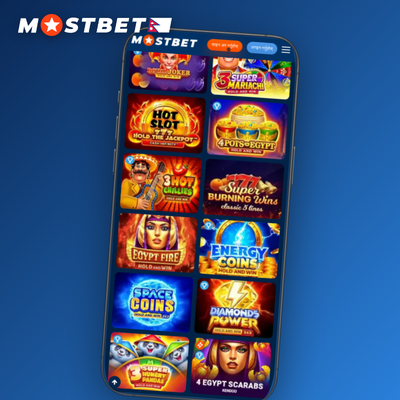 Mostbet Casino jackpot slots tile featuring a gold coin with radiating rays