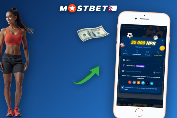 Mostbet sign up bonus activated by entering promo code BETBONUS125 on the registration form