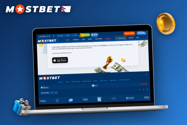 Mostbet for Windows live sports interface streaming a football match on a laptop